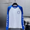 Blue and white